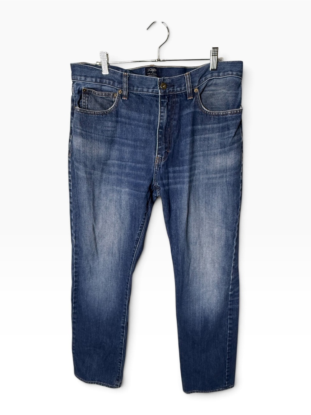 J.Crew The Bleecker Blue Mens Jeans Size 34x31 Slim Straight Denim